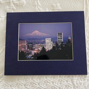 Portland Mount Hood Michael Sherrill Photograph with Border
